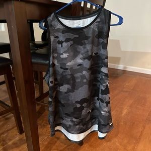 Nike Camo Dri Fit muscle tank